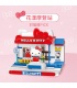 Keeppley K20807 Sanrio Series Hello Kitty Modern Fashion Shop Building Blocks Toy Set