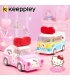 Keeppley K20806 Hello Kitty Series Mini Bus Juego de bloques de construcción de juguetes