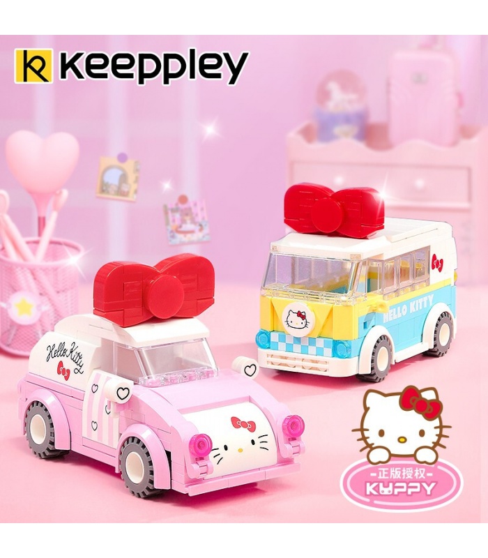 Keeppley K20806 Hello Kitty Series Mini Bus Building Blocks Toy Set