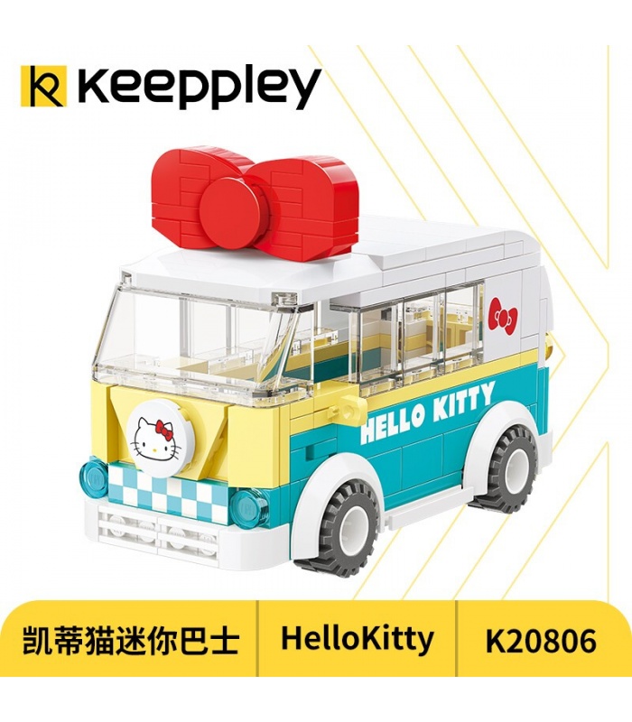 Keeppley K20806 Hello Kitty Series Mini Bus Juego de bloques de construcción de juguetes