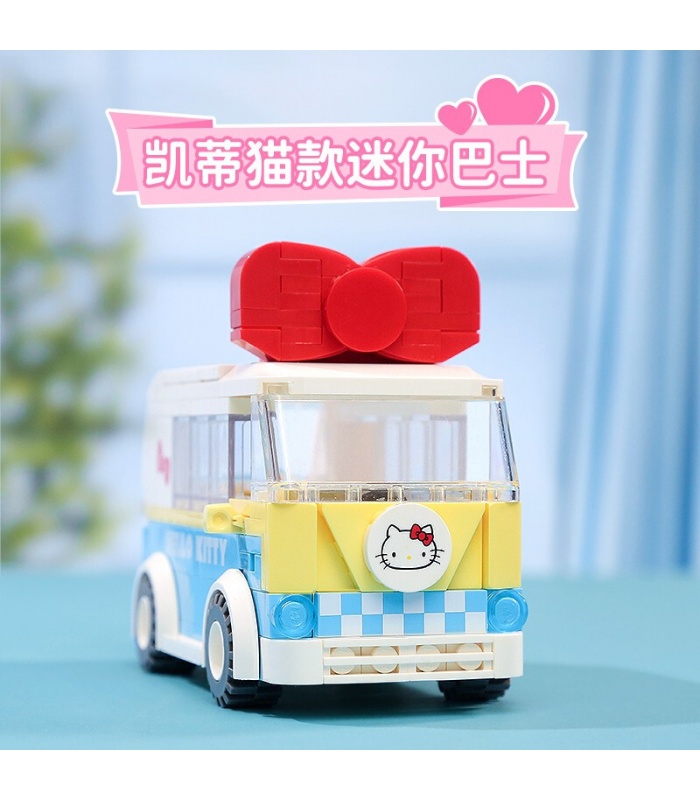 Keeppley K20806 Hello Kitty Series Mini Bus Juego de bloques de construcción de juguetes