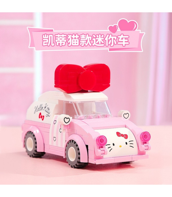 Keeppley K20805 Hello Kitty Series Mini Car Building Blocks Juego de juguetes