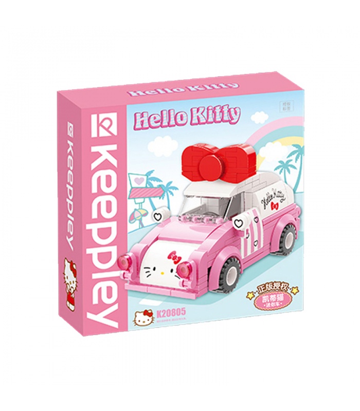 Keeppley K20805 Hello Kitty Series Mini Car Building Blocks Toy Set