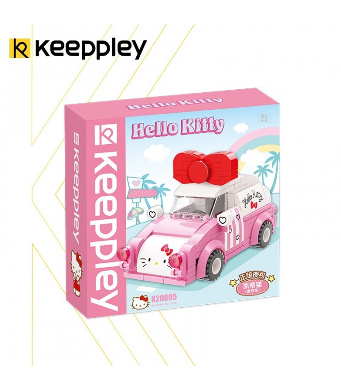 Keeppley K20805 Hello Kitty Series Mini Car Building Blocks Toy Set