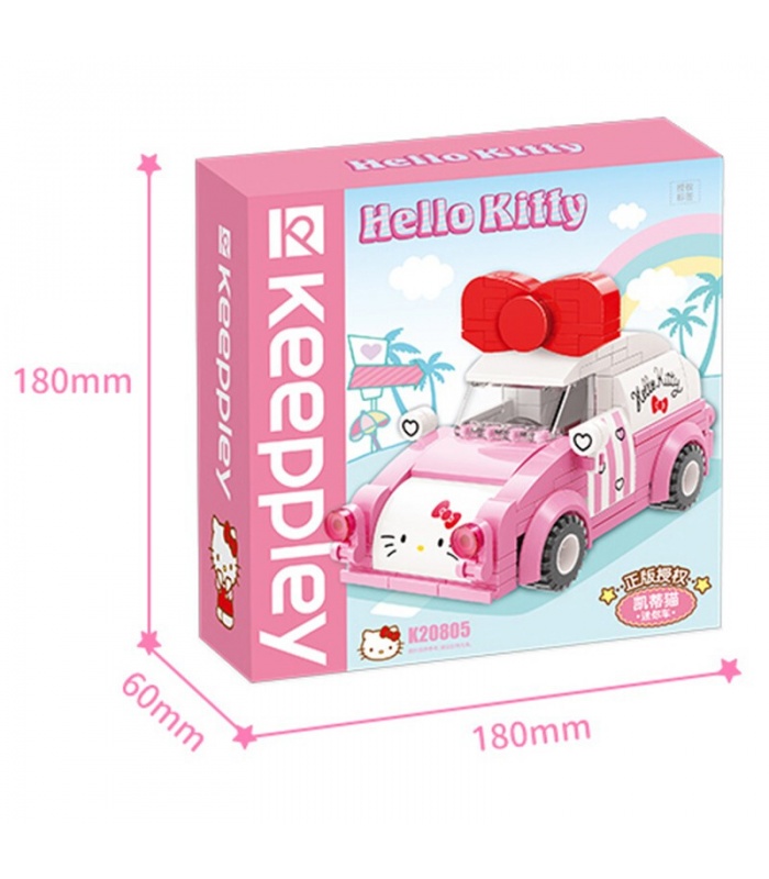 Keeppley K20805 Hello Kitty Serie Mini Auto Bausteine-Spielzeug-Set