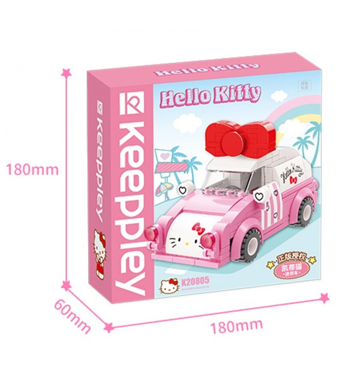 Keeppley K20805 Hello Kitty Series Mini Car Building Blocks Juego de juguetes