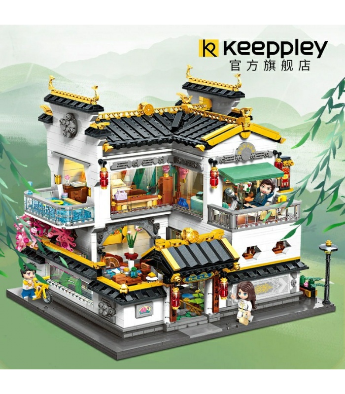 Keeppley K18002 Qiyun Villa Juego de juguetes de bloques de construcción