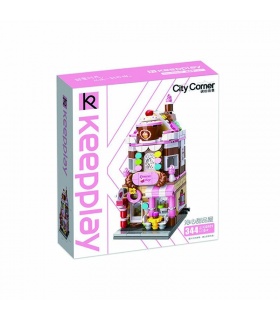 Keeppley市コーナー C0101蜜の甘いデザートハウスQMANビルブロック玩具セット