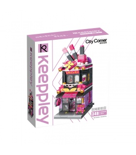 Keeppley市コーナー C0103の化粧品店の家QMANビルブロック玩具セット