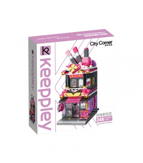 Keeppley City Corner C0103 Trendy Cosmetics Store House QMAN Building Blocks Toy Set