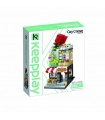 Keeppley City Corner C0104 레드 로즈 플로리스트 QMAN 빌딩 블록 장난감 세트