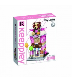 Keeppley City Corner C0109 Teddy-Themengeschäft QMAN Building Blocks Toy Set
