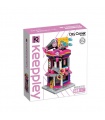 Keeppley City Corner C0111 새로운 예쁜 모양의 QMAN 빌딩 블록 장난감 세트