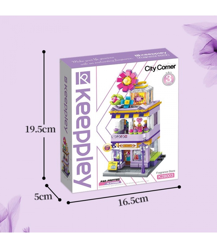 Keeppley K28003 City Corner Fuyu Fragrance Shop Building Blocks Toy Set