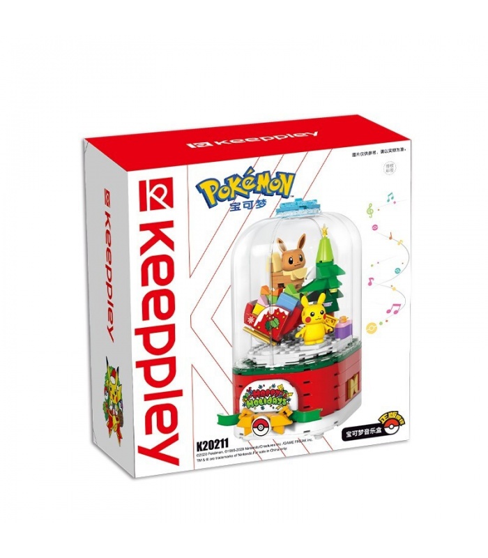 Keeppley K20211 Pokémon-Spieluhr, Bausteine-Spielzeugset