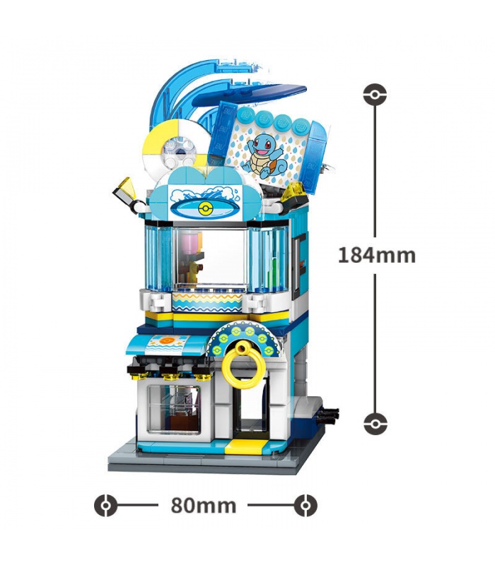 Keeppley K20208 Squirtle Swim Equipment Shop Building Blocks Toy Set