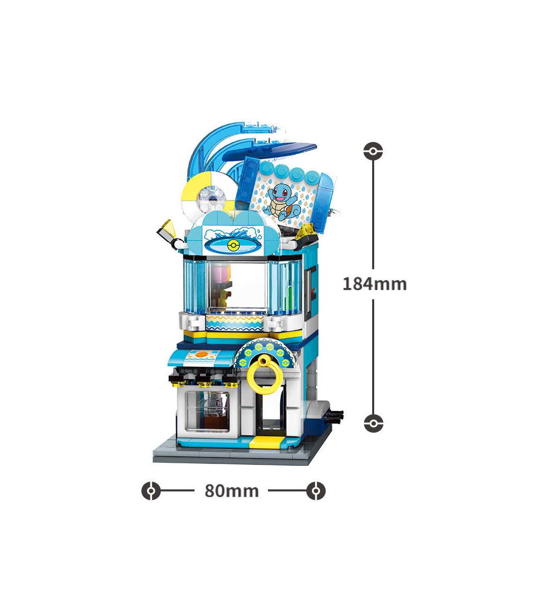 Keeppley K20208 Squirtle Swim Equipment Shop Blocs de construction