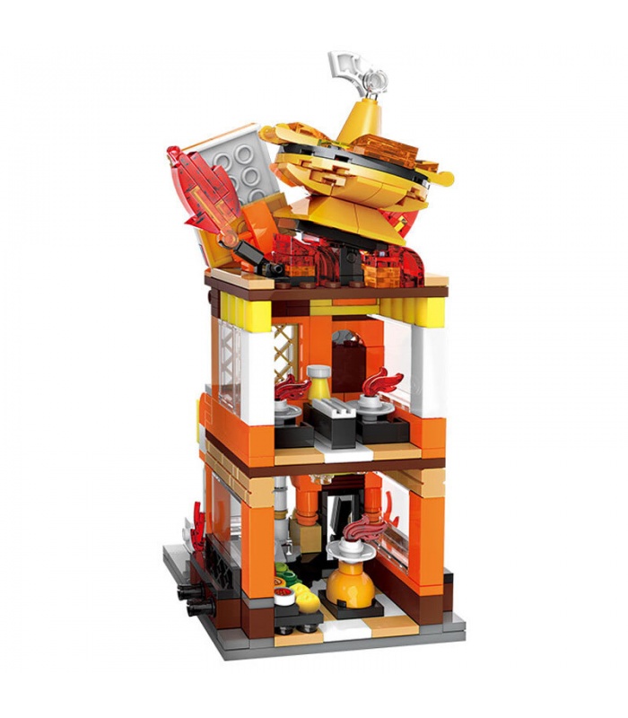 Keeppley K20210 Charmander Hotpot Restaurant Shop Building Blocks Toy Set