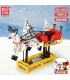 MOULD KING 10010 Christmas Santa Sleigh Building Blocks Toy Set