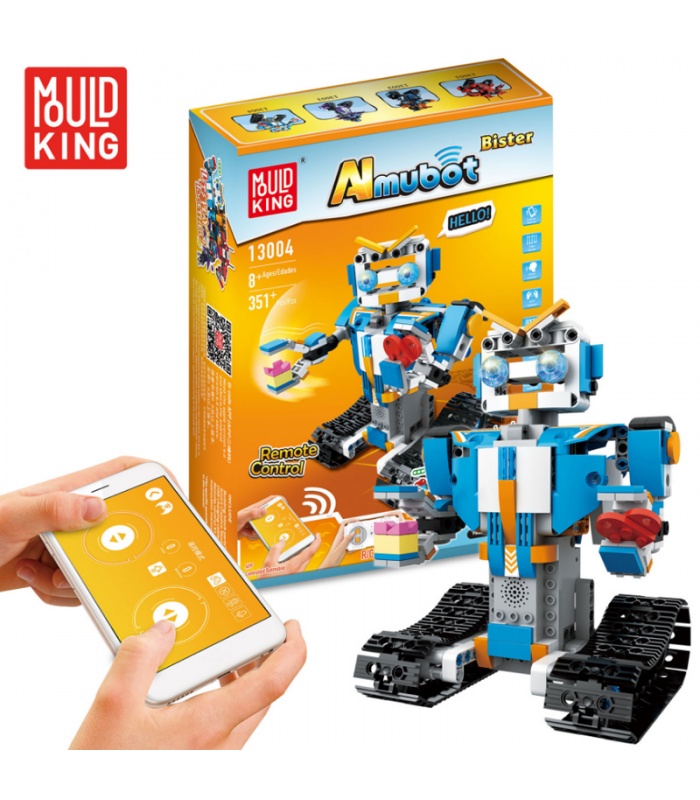 MOULD KING 13004 Bister Juego de juguetes de bloques de construcción de robot de control remoto