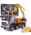 MOULD KING 19007 – camion pneumatique Arocs de haute technologie, blocs de construction télécommandés, ensemble de jouets
