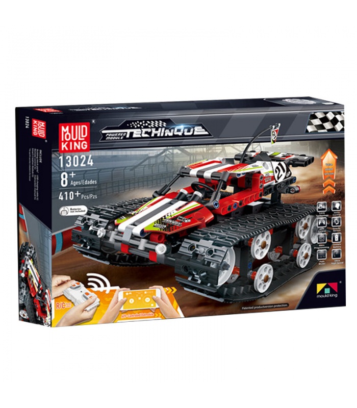 MOULD KING 13024 Crawler Car Red Building Blocks Toy Set