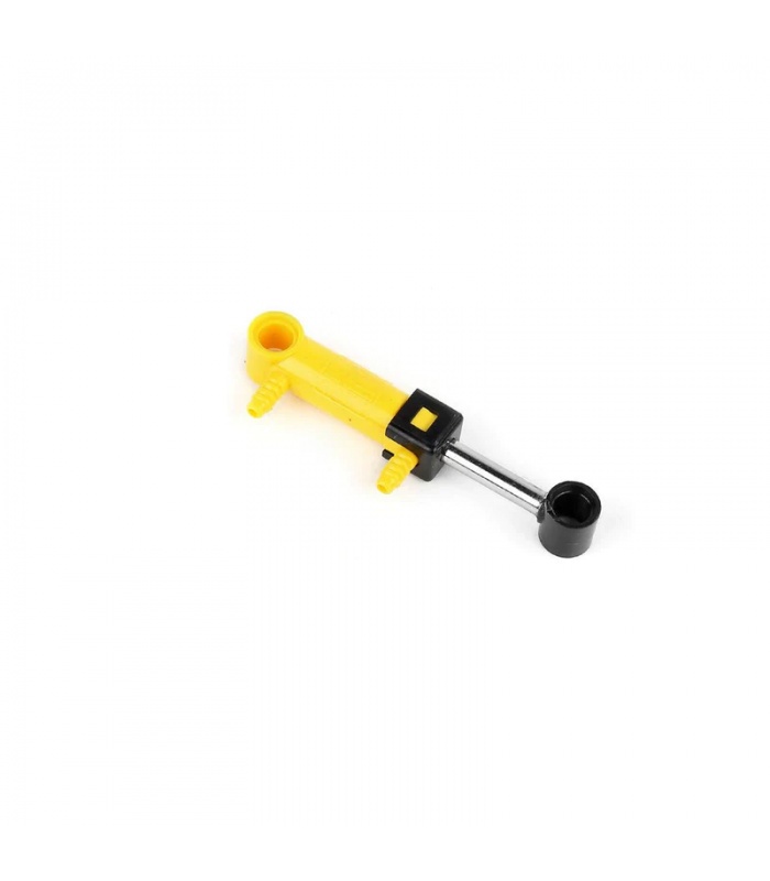 Mould King M00011 Pneumatic Push Cylinder Yellow with 2 Inlets