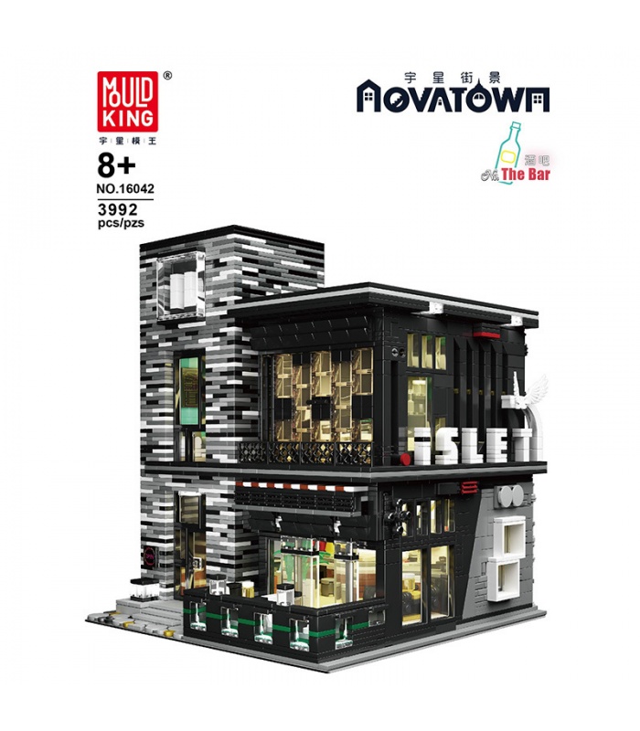 MOULD KING 16042 Pub and Restauran The Islet Bar Nova Town Building Blocks Toy Set