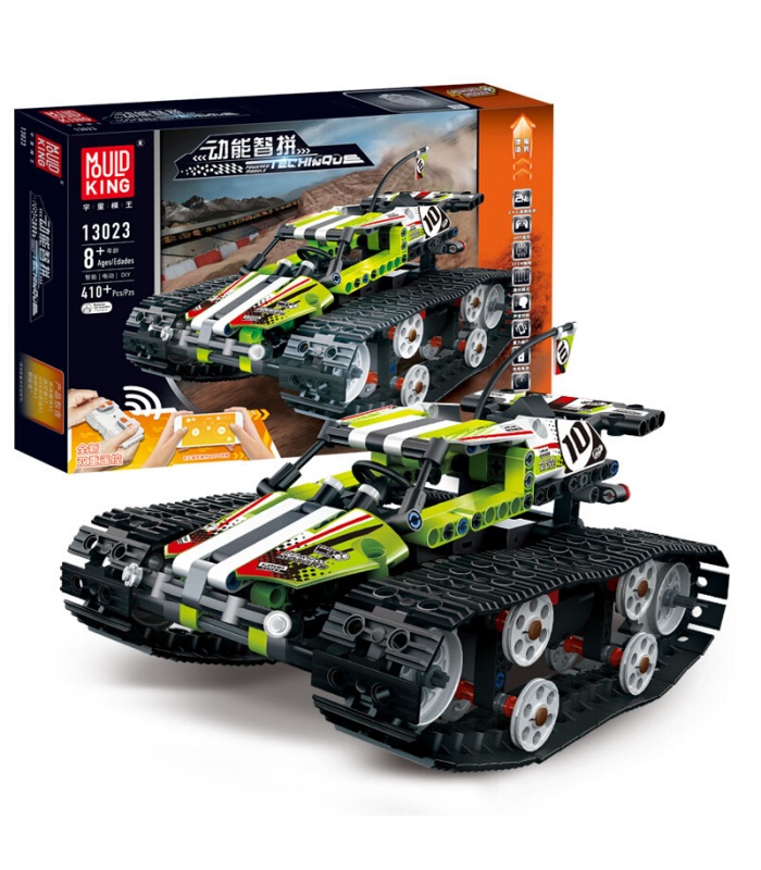 MOULD KING 13023 Crawler Car Green Building Blocks Toy Set