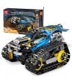 MOULD KING 13032 Mini Tank RC Track Stunt Car Juego de juguetes de bloques de construcción azul