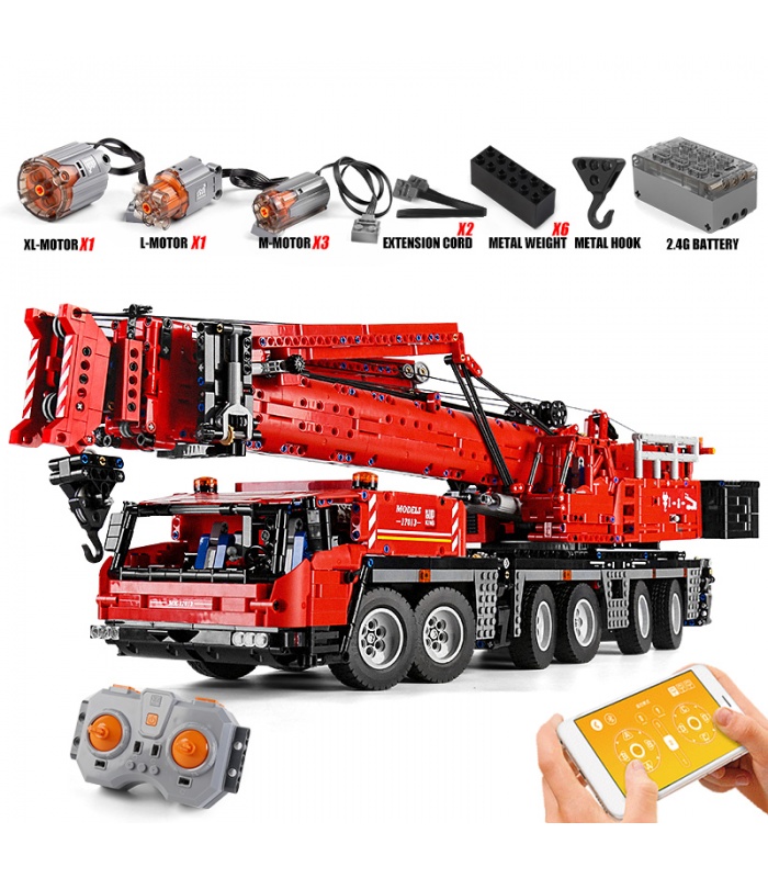 MOULD KING 17013 Grove Mobile Crane GMK Remote Control Building Blocks Toy Set