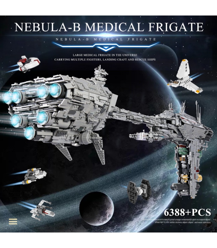 MOLD KING 21001 UCS Nebel Modell B Medizinische Fregatte Star Wars Bausteine Spielzeugset