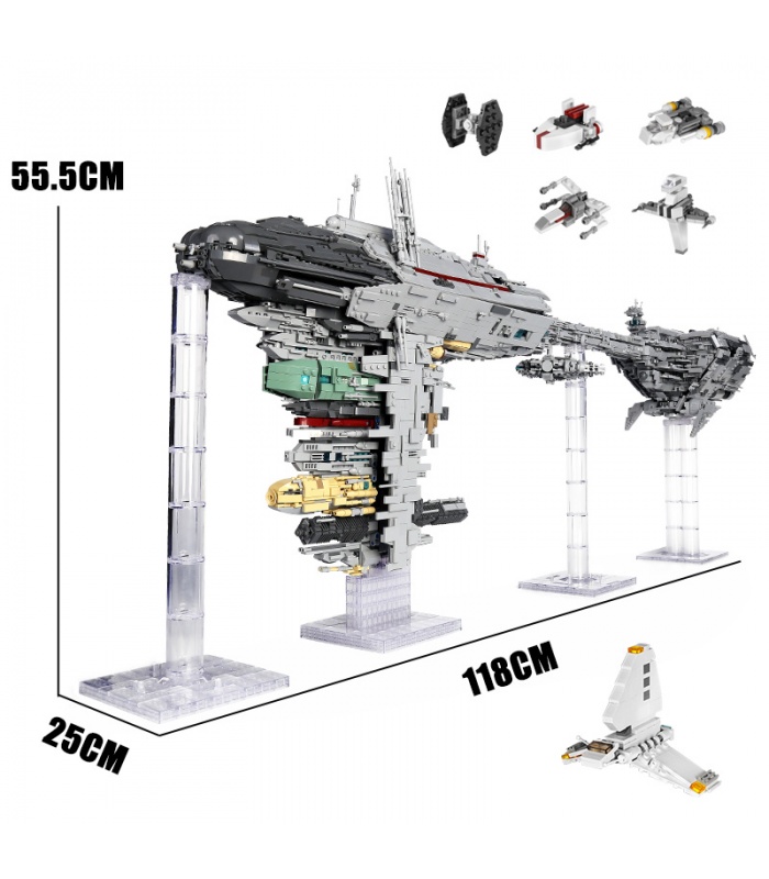 MOLD KING 21001 UCS Nebel Modell B Medizinische Fregatte Star Wars Bausteine Spielzeugset