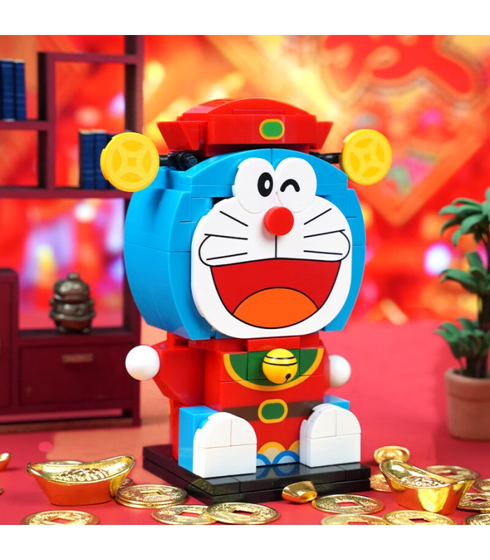 Keeppley K20403 Doraemon Dios de la Riqueza Juego de juguetes de bloques de construcción