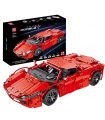 MOULD KING 13048 Ferrari 488 Red Spider Supercar Juego de bloques de construcción de juguete