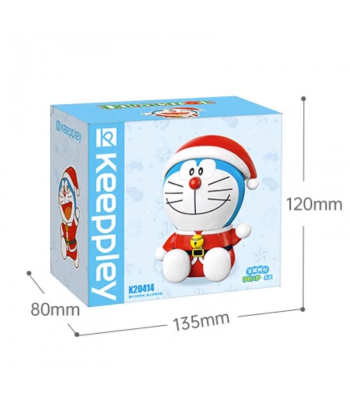 Keeppley K20414 Doraemon Juego de juguetes de bloques de construcción navideños