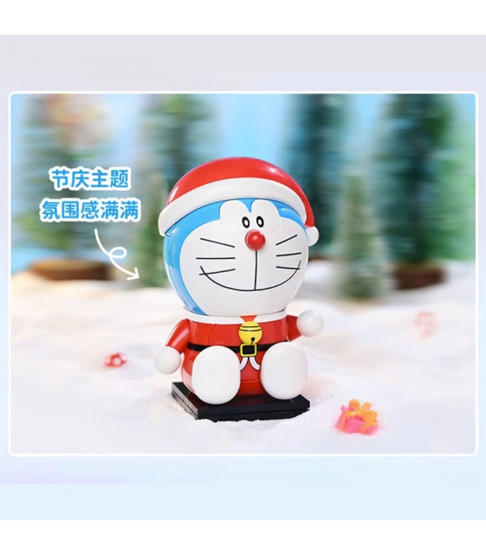 Keeppley K20414 Doraemon Juego de juguetes de bloques de construcción navideños