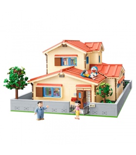 Keeppley K20422 Juego de juguetes de bloques de construcción de la casa familiar de Nobi Nobita