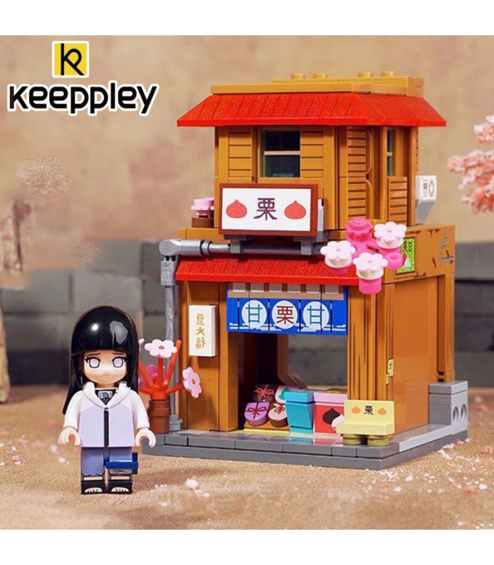 Keeppley K20517 Juego de juguetes de bloques de construcción de tienda de castañas dulces