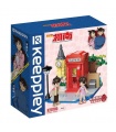 Keeppley K20705 Juego de juguetes de bloques de construcción confesión de la esquina de la calle