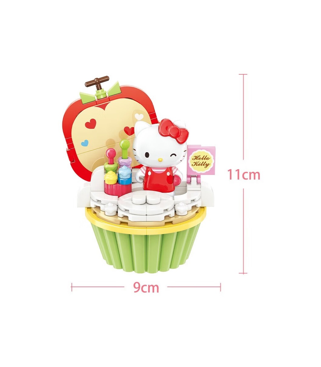 Keeppley K20813 Hello Kitty Cupcake Sanrio Series Building Blocks Toy Set 