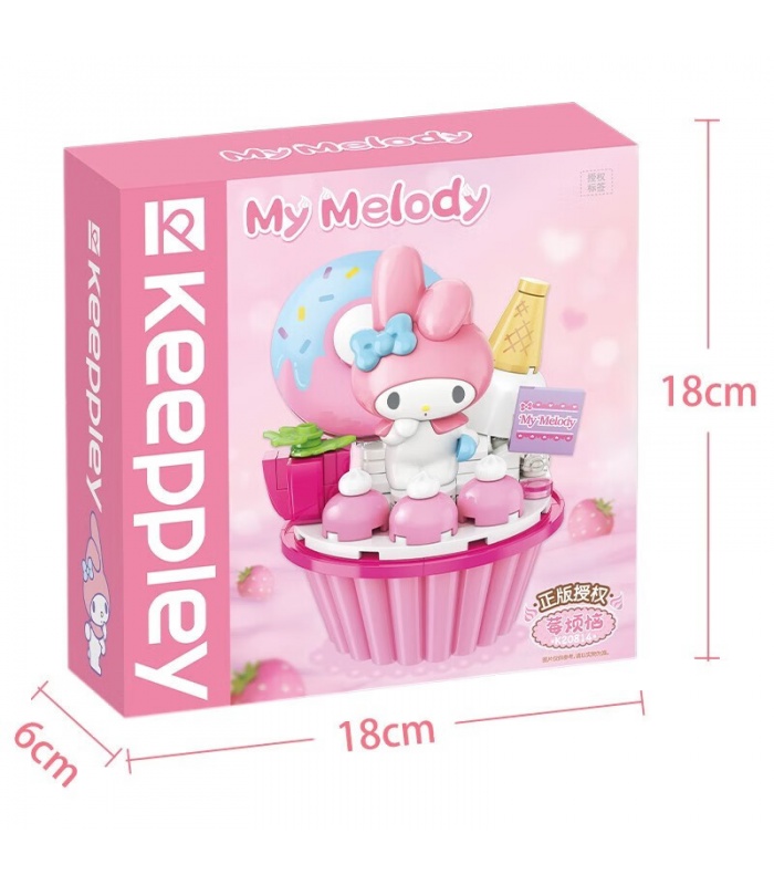 Keeppley K20814 Melody Cupcake Sanrio Series Building Blocks Toy Set