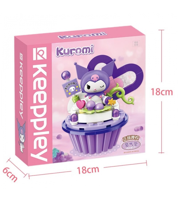 Keeppley K20817 Kuromi Cake Cup Baustein-Spielzeugset