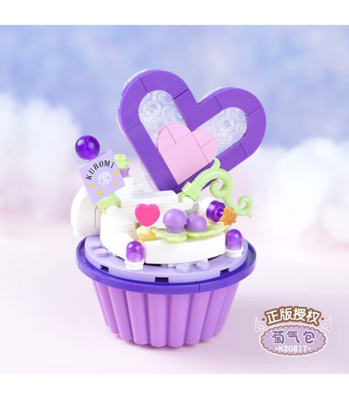 Keeppley K20817 Kuromi Cake Cup Building Block Toy Set