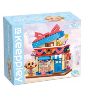 Keeppley K28011 プードルおもちゃ店ビルディングブロックおもちゃセット