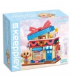 Keeppley K28011 푸들 장난감 가게 빌딩 블록 장난감 세트