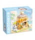Keeppley K28017 Blau-weißes Juice Shop-Baustein-Spielzeugset