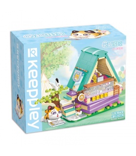 Keeppley K28018 3가지 색상의 만화 집 빌딩 블록 장난감 세트
