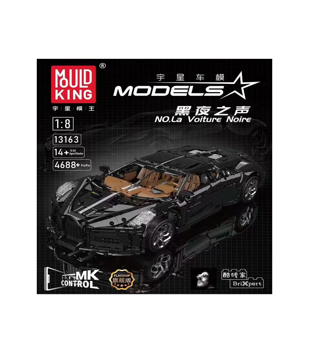 Mould King 13163 MOC Technic Sports Car Building Kits, Remote/APP Control  4688 Pieces Super Car Model Block Sets, Collectible Set for Adults, Boy  Toys
