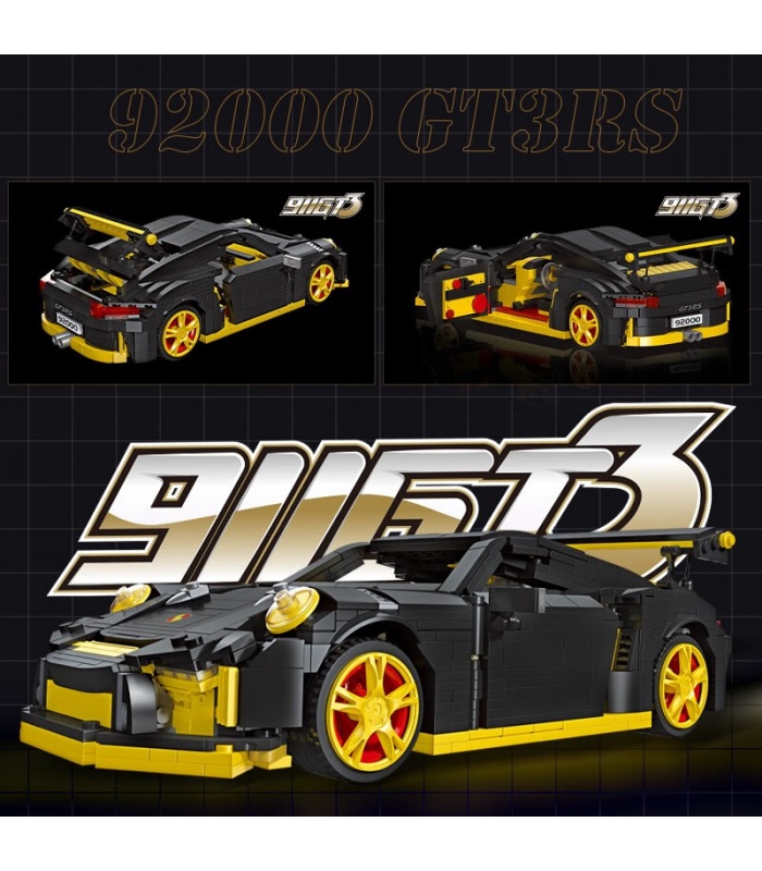 JIE STAR 92000 포르쉐 911 GT3 빌딩 블록 장난감 세트